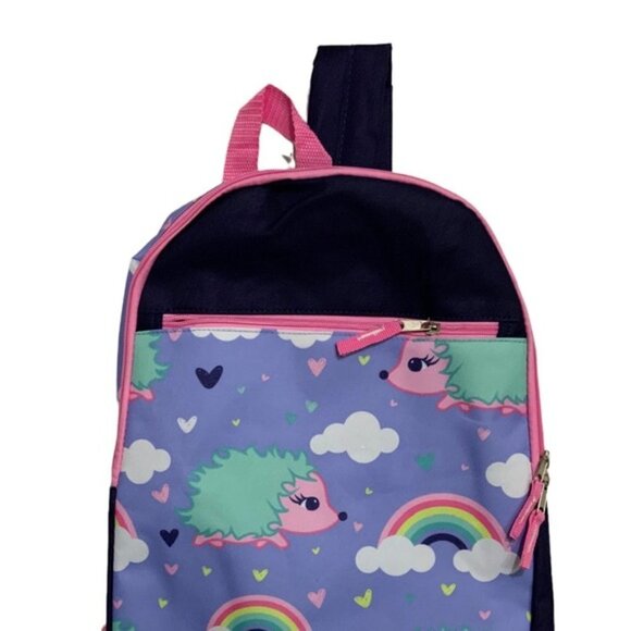 Trailmaker Girls' Rainbow Backpack Adjustable Padded Straps Purple Blue … - Picture 2 of 10